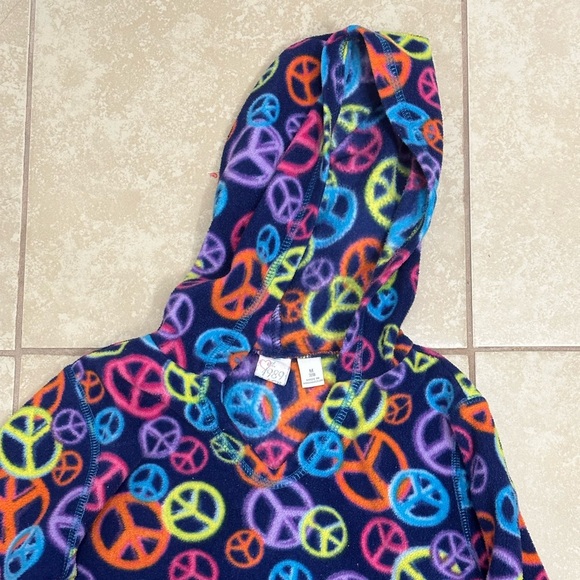 The children’s place Kids Girls Purple peace Pullover Sweater Hoodie size 7-8 - Picture 5 of 6